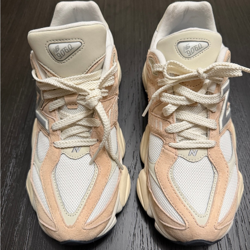 New Balance 9060 Cream and White Unisex Sneakers